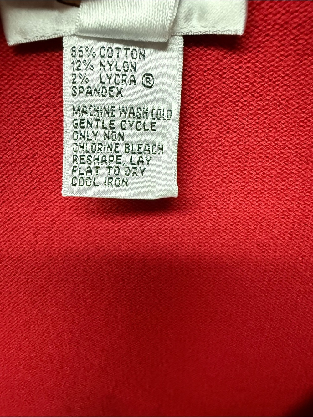 Talbots Red Zip-Up Teddy Jacket - Picture 4 of 5